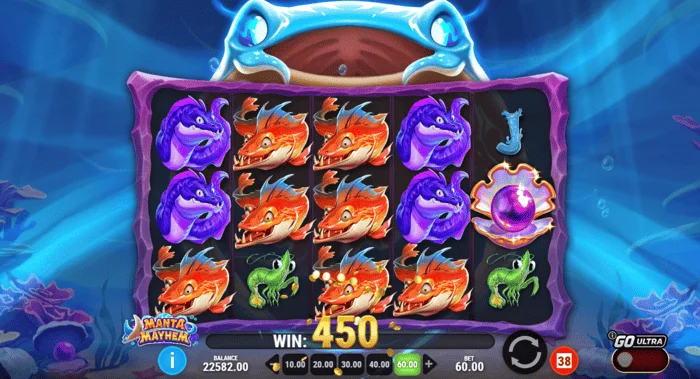 Manta Mayhem - Combinaison gagnante dans le jeu de base